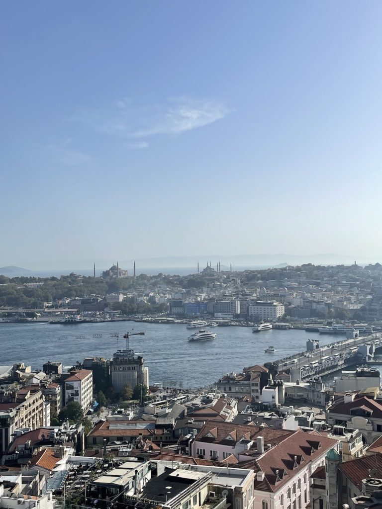 View over the river from Galata Tower