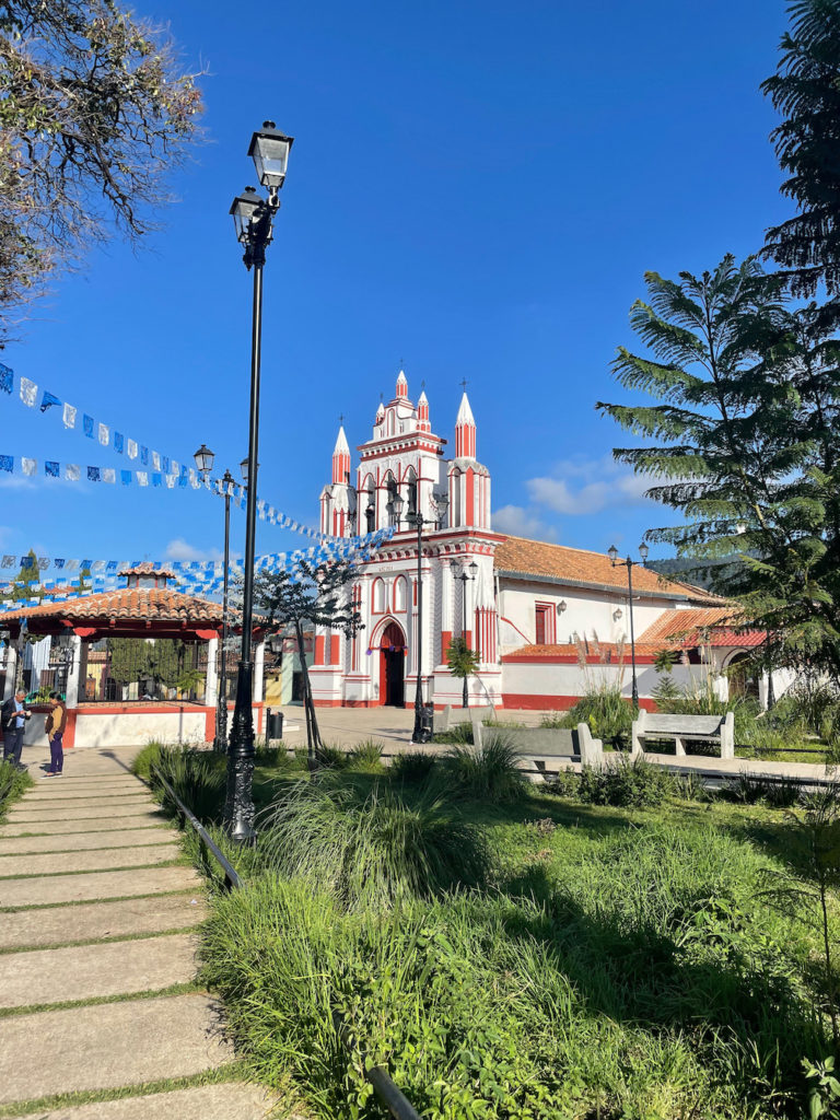 A church in San Cristobal, Mexico