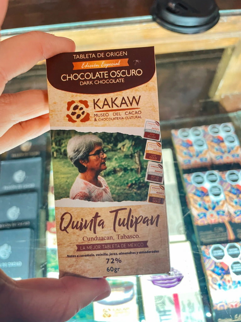 Tasting chocolate at Kakow in San Cristobal