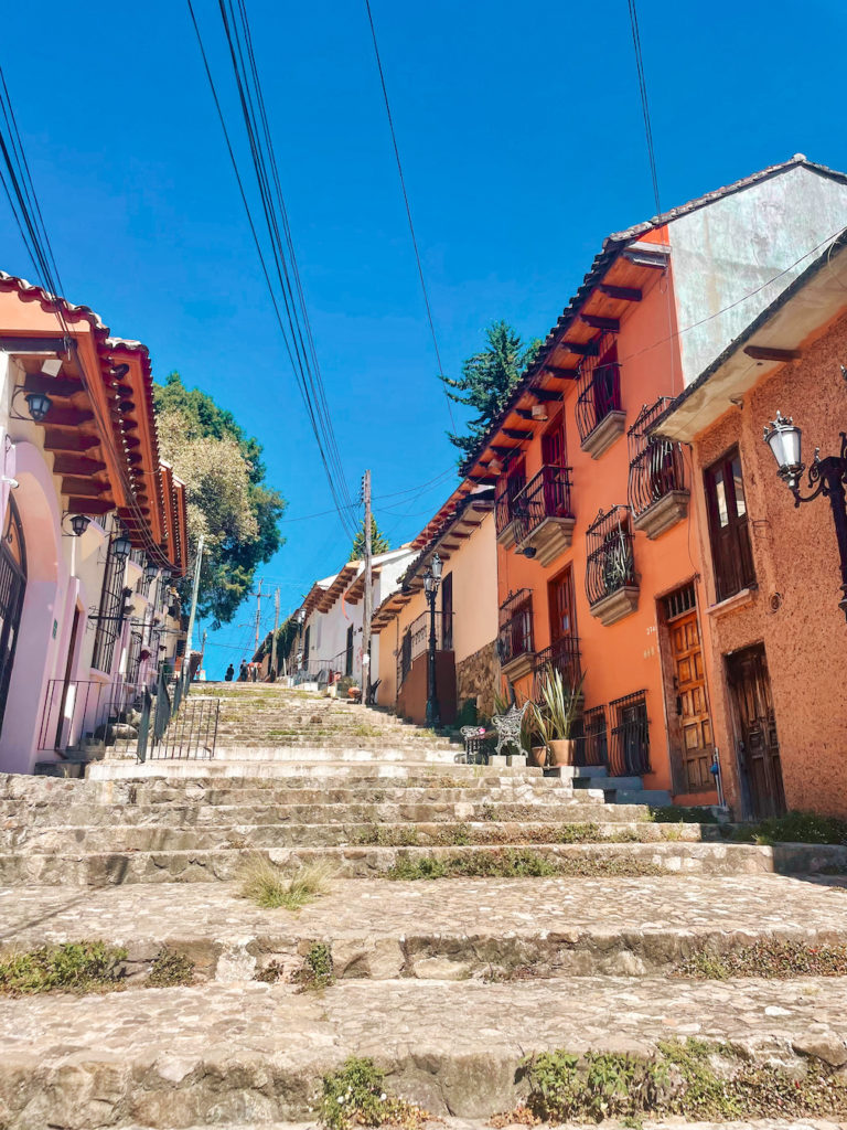 A pretty cobbled street in San Cristobal