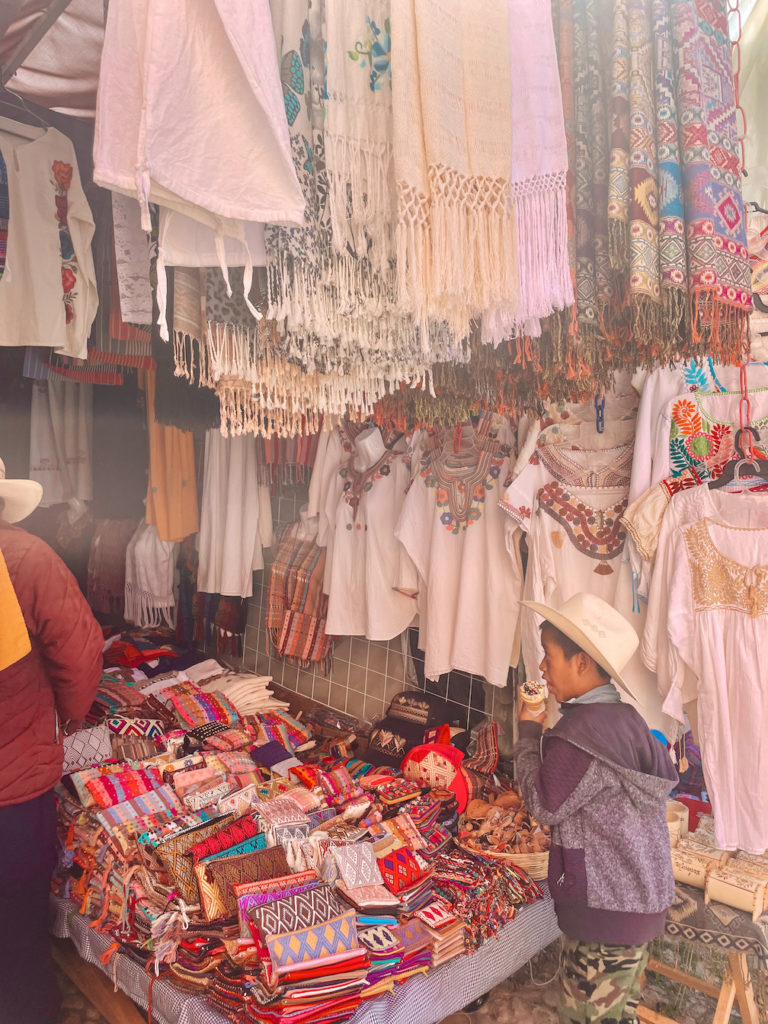 Artisinal market in San Cristobal