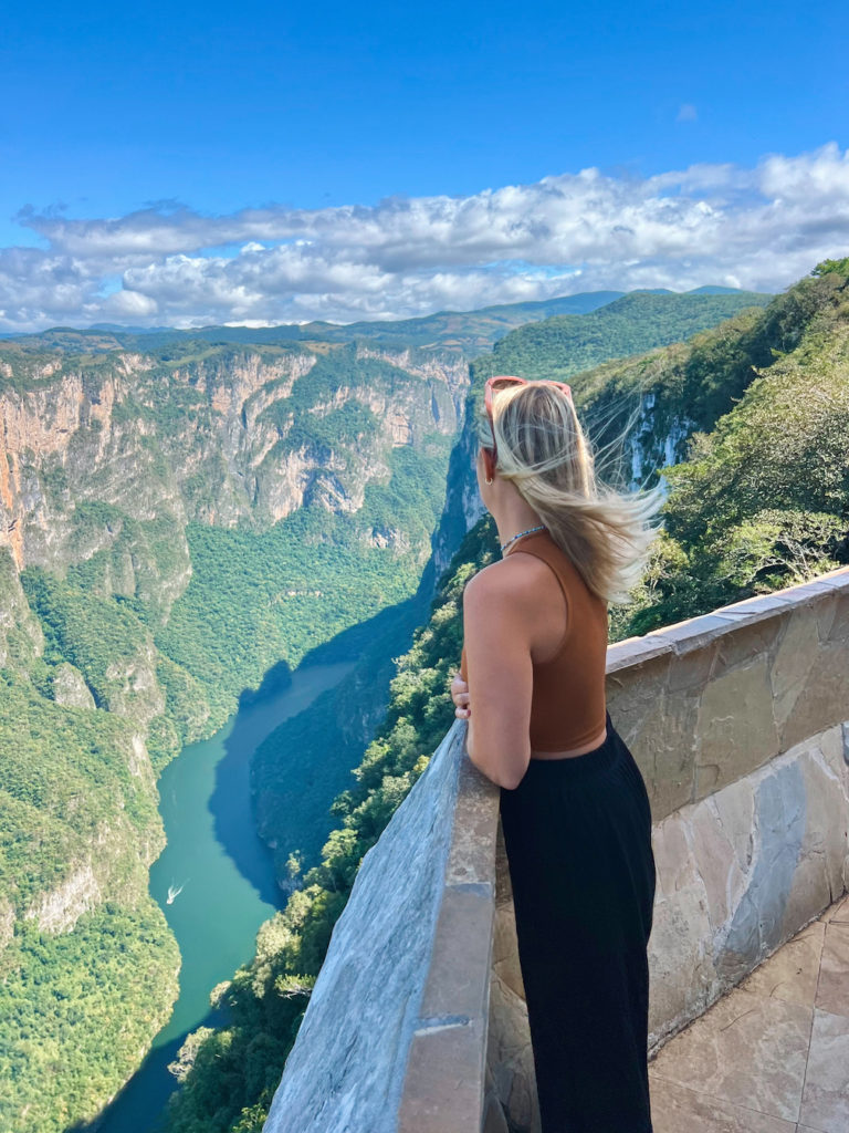 Aerial view of Sumidero Canyon from one of the viewpoints